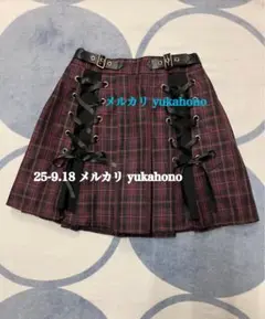 NOEMIE ノエミー レースアップ切り替えスカパン