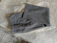 美品　ウール混ハイブリッドダブルクロスツータックパンツ　グレー38秋冬バージョン