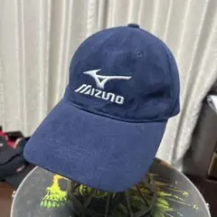 ミズノ　ベロア　ネイビー　スポーツ　キャップ　コーデュロイ