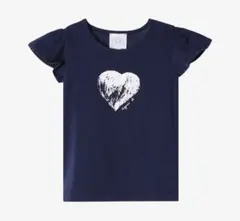 agnes b. アニエスベー ハート柄 フリルTシャツ