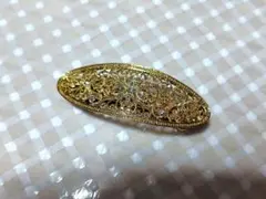 ＊新品・未使用＊アンティーク風 ビジュー付きバレッタ ヘアアクセ ブライダル