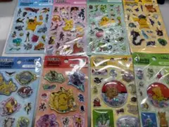 《8種類セット》【日本未発売韓国限定】　ポケモン＊ウォーター＊カプセル＊シール