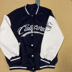 SHEIN　California スタジャン ネイビー ホワイト