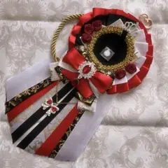 【痛ロゼット】オタ活 推し活 痛バ 赤 黒 白 金 ハンドメイド 26