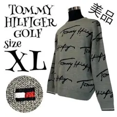 【美品✨️】【XL】TOMMY HILFIGER GOLF 総柄 ニット メンズ