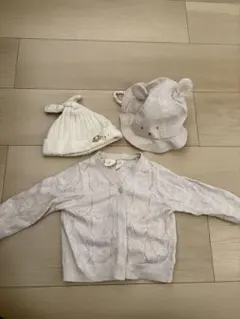 baby gap カーディガン3-6ヶ月　ベビー帽子　40cm 42cm