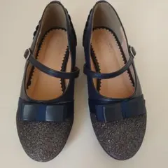 KUMIKYOKU フォーマルシューズ ネイビー 22cm