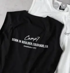 CAMP7 ノースリーブ ブラック Mサイズ