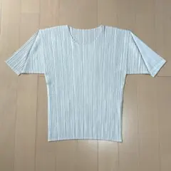 プリーツプリーズ イッセイミヤケ カットソー 半袖 クルーネック