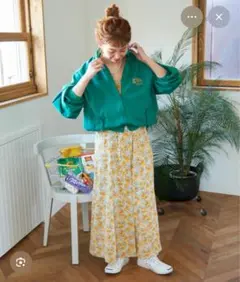 【B.C STOCK 】Gleamy フラワープリントワンピース