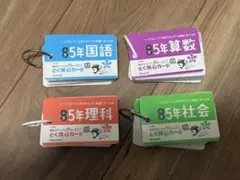 とく問？カード　ジュニア　小学5年　算数、国語、理科、社会