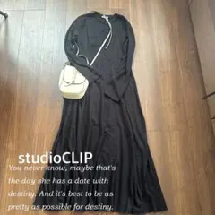 【新品】studioCLIP ロングニットワンピース Fサイズ
