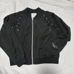 連休限定値下げ　メゾピアノジュニア　レースアップ　リボン　ブルゾン　ジャンパー