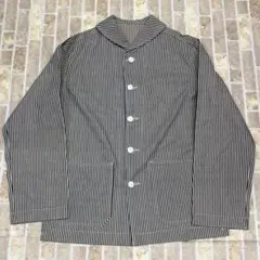 maatee&sons コットンシルクナイロン　ヒッコリー　カバーオール maatee&sons コットンシルクナイロン ヒッコリー カバーオール - メルカリ