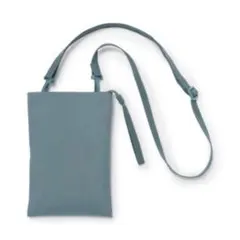 【美品】無印良品 撥水サコッシュ ミニサコッシュ スモーキーブルーのサムネイル