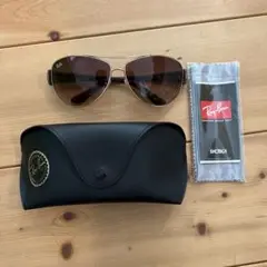 Ray-Ban アビエーターサングラス ブラウン
