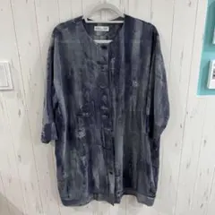 GIANNI COLOGUIDICE ダークブルー シャツ・ブラウス 40