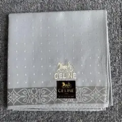 CELINE セリーヌ ハンカチ グレー 馬車ロゴのサムネイル