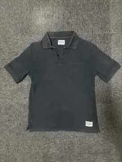 Stussy ステューシー ポロシャツ 総柄 S ブラック 黒