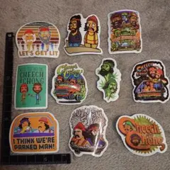 Cheech & Chong チーチアンドチョン・ステッカー 10枚セット