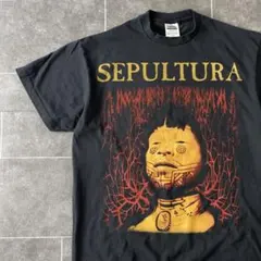 SEPULTURA セパルトゥラ ROOTS Tシャツ 黒 弱フェード