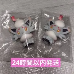 ポケモン　ぺたんこマスコット　ホワイト　ゾロア