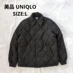美品 ユニクロ　パフテックキルティングジャケット　ダウンジャケット　黒