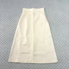 美品✨ATON ウールコットン マキシ丈 Aライン スカート 生成り 02のサムネイル