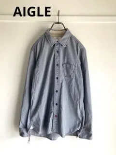 AIGLE エーグル チェックシャツ 長袖 size M