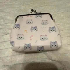 新品★猫柄 がま口 コインケース 小銭入れ