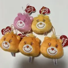 ケアベア ５個　フェイスマスコット　ストラップ