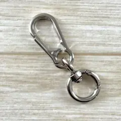 カラビナ　キーリング　シルバー　キーホルダー　アメカジ