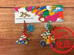 USJ ユニバ 25周年 マリオ クッパ チャームセット マリオカート