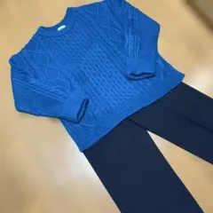 グローバルワーク　ケーブル編みセーター　中古品　値下げ‼️