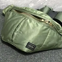 極美品✨ Lサイズ PORTER タンカー ウエストバッグ セージグリーン
