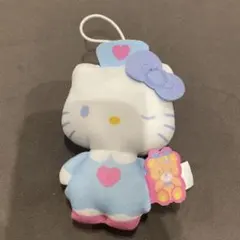 ナースハローキティ ぬいぐるみキーホルダー