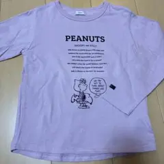 PEANUTS スヌーピー 長袖カットソー 薄紫