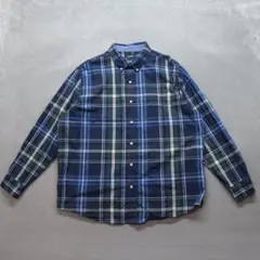 CHAPS RALPH LAUREN 美品 A0924 長袖シャツ XXL 紺