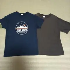 【値下げ】Tシャツ 2枚セット ネイビー グレー 150cm