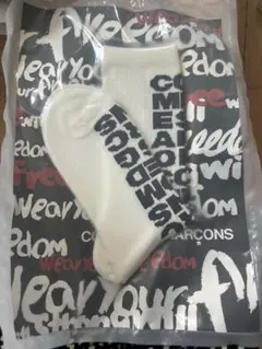 新品★COMME des GARÇONS★ホワイトソックス★メンズLサイズ未開封のサムネイル