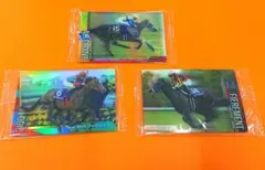 競馬 ウエハース サラブレッド コレクション　カード3枚セット サイン入りレア有
