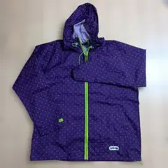 OUTDOOR PRODUCTS 紫 ドット柄 レインコート