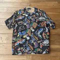 SUN SURF アロハシャツ メンズ Mサイズ ブラックのサムネイル