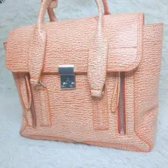 美品 3.1Phillip Lim パシュリミディアム 2wayバッグ オレンジのサムネイル