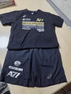 【人気】アシックス 半袖　短パン　上下 セットアップ Ｏ