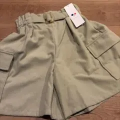 再値下げ‼️a.v.vキュロットパンツ 150サイズ ベージュグリーン新品未使用品