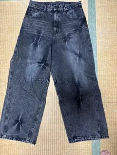 Dime デニムパンツ ブラック ケミカルウォッシュ 34 - メルカリ