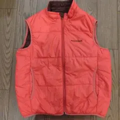 mont-bell Kid's 140 　モンベルベスト オレンジ/ブラウン