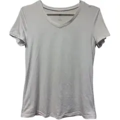 VネックTシャツ ホワイト 半袖 無地 シンプル ヴィンテージ 古着のサムネイル