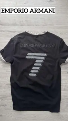 EA7 Emporio Armani ブラック Tシャツ